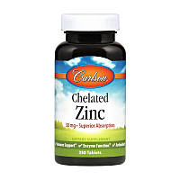 Chelated Zinc 30 mg Carlson Labs, 250 таблеток