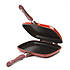 Сковорода гриль двостороння Royalty Line RL-DF34M Burgundy 34 cm, фото 4