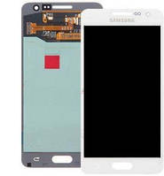 Дисплей для Samsung A300H Galaxy A3 (2015) A300F с сенсором (тачскрином) белый Pearl White Оригинал OLED
