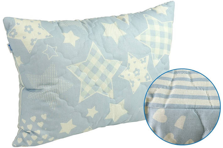 Подушка Руно Blue star 50x70 см бязь/силіконові кульки арт.310.116СЛУ_Blue star, фото 2