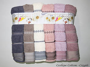 Набір рушників Cestepe Vip Cotton Cizgili махра 50*90см 6шт, фото 2