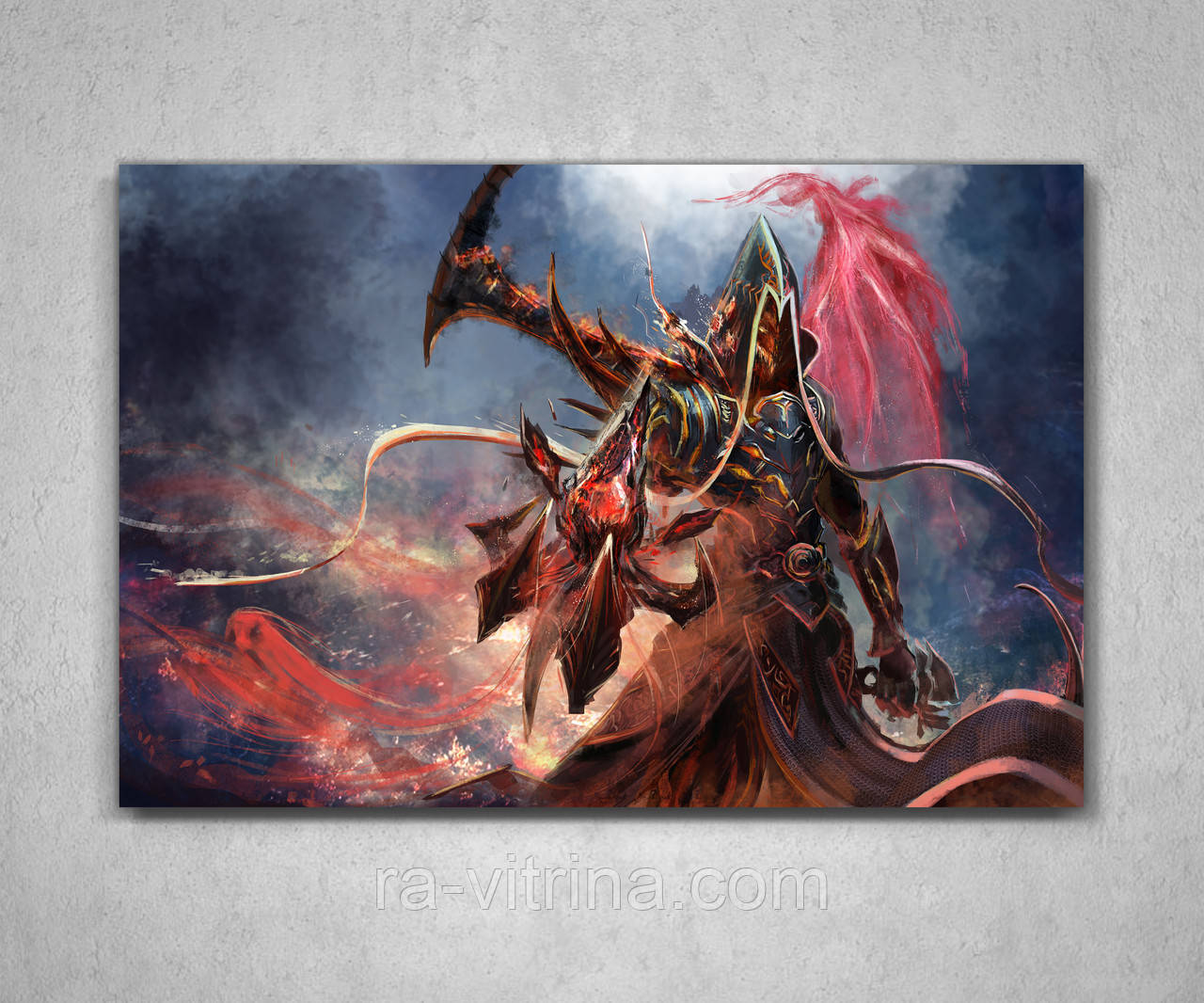 Оригінальний подарунок для геймера картина з героєм гри Діабло Diablo 60х40