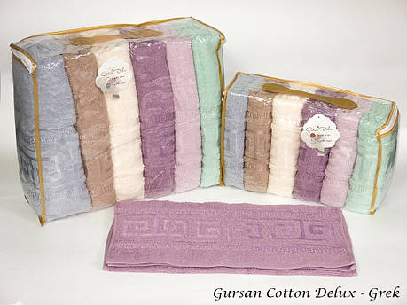 Набір рушників для особи Gursan Cotton 50*90 см махрові банні Grek 6шт, фото 2