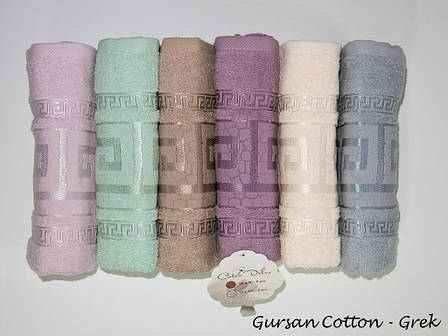 Набір рушників для особи Gursan Cotton 50*90 см махрові банні Grek 6шт, фото 2