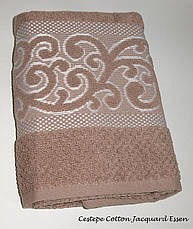 Набір рушників для тіла Cestepe Vip Cotton 70x140 см махрові лазеві Jacquard Essen 6 шт., фото 3