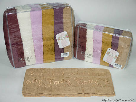 Набір рушників для тіла Purry Cotton 70x140 см махрові банні Sumbul 6 шт., фото 2