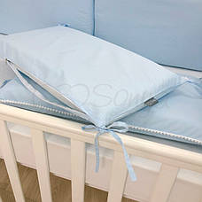 Комплект Маленька соня Nice стандарт захист+простирадло блакитний дитячий арт.076107, фото 3