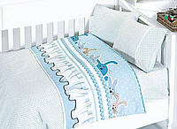 Комплект постільної білизни в ліжечко First Choice Satin Bamboo дитячий сатин арт.Ginny Mavi
