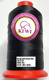 Нитка №10 Чорна капронова підвищеної міцності 750м Kiwi