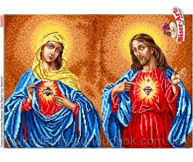 Схема для вишивки бісером Бисер-Арт Діва Марія і Ісус Христос (690), фото 1