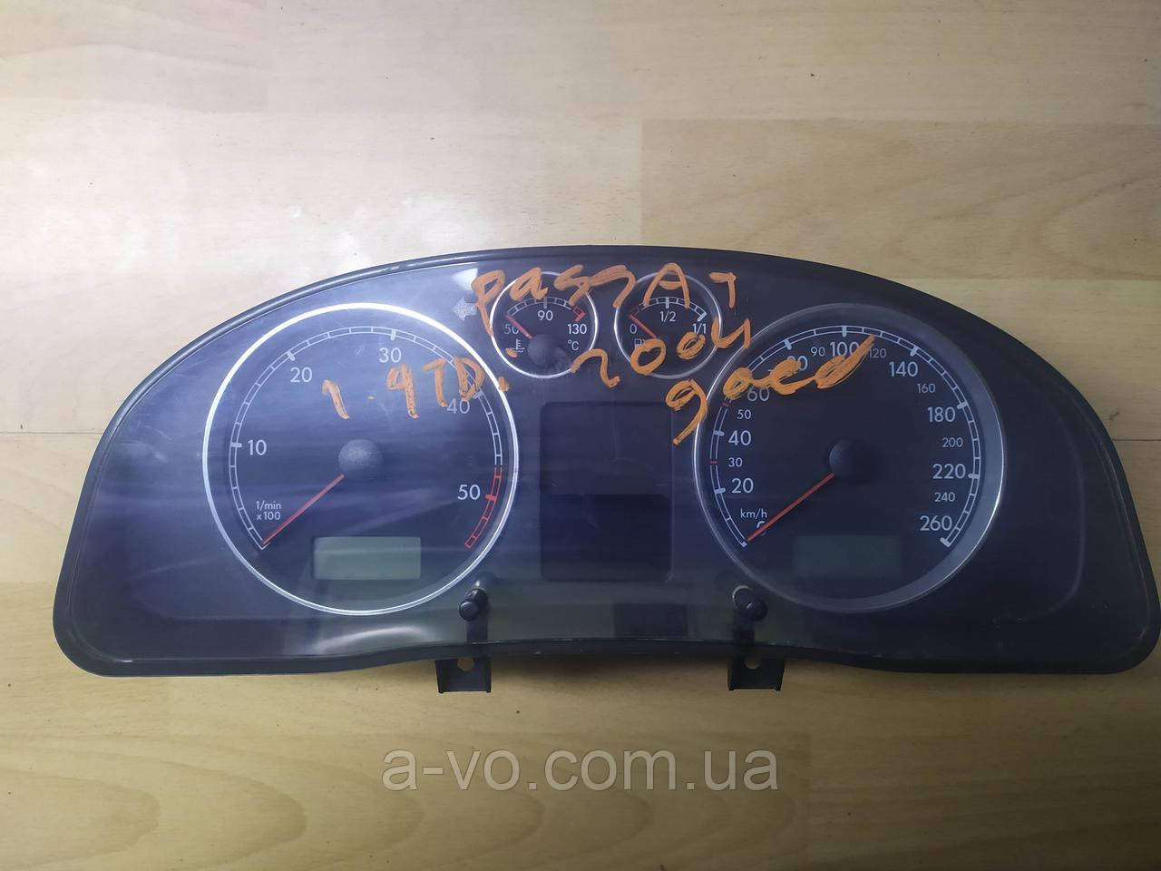 Щиток панель приборов Volkswagen Pssat B5 FL, 1.9 , 2.5  TDI ,3B0920829AX, фото 1