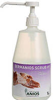Дерманиос скраб ВЧ (ANIOS Dermanios scrub HF) - жидкое антисептическое мыло, c дозатором, 1 л