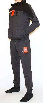 Чоловічий спортивний костюм сірий (2XL), фото 2