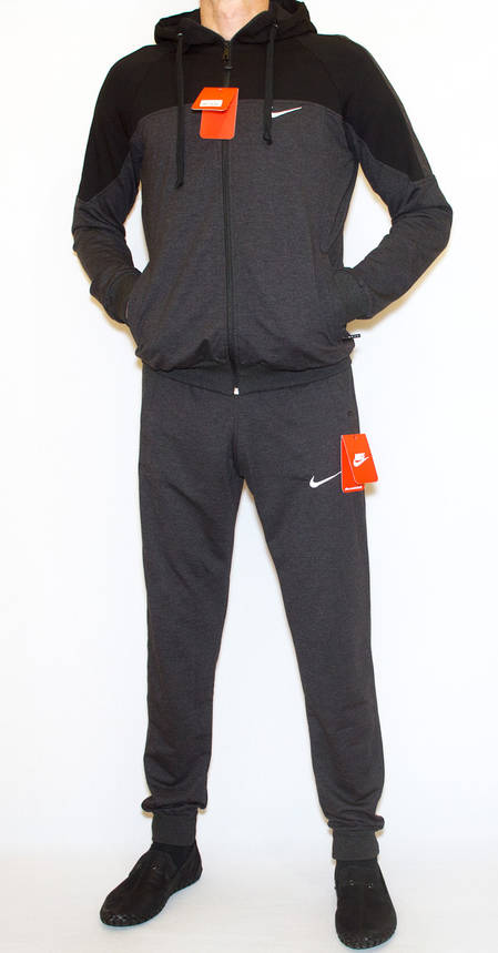 Чоловічий спортивний костюм сірий (2XL), фото 2
