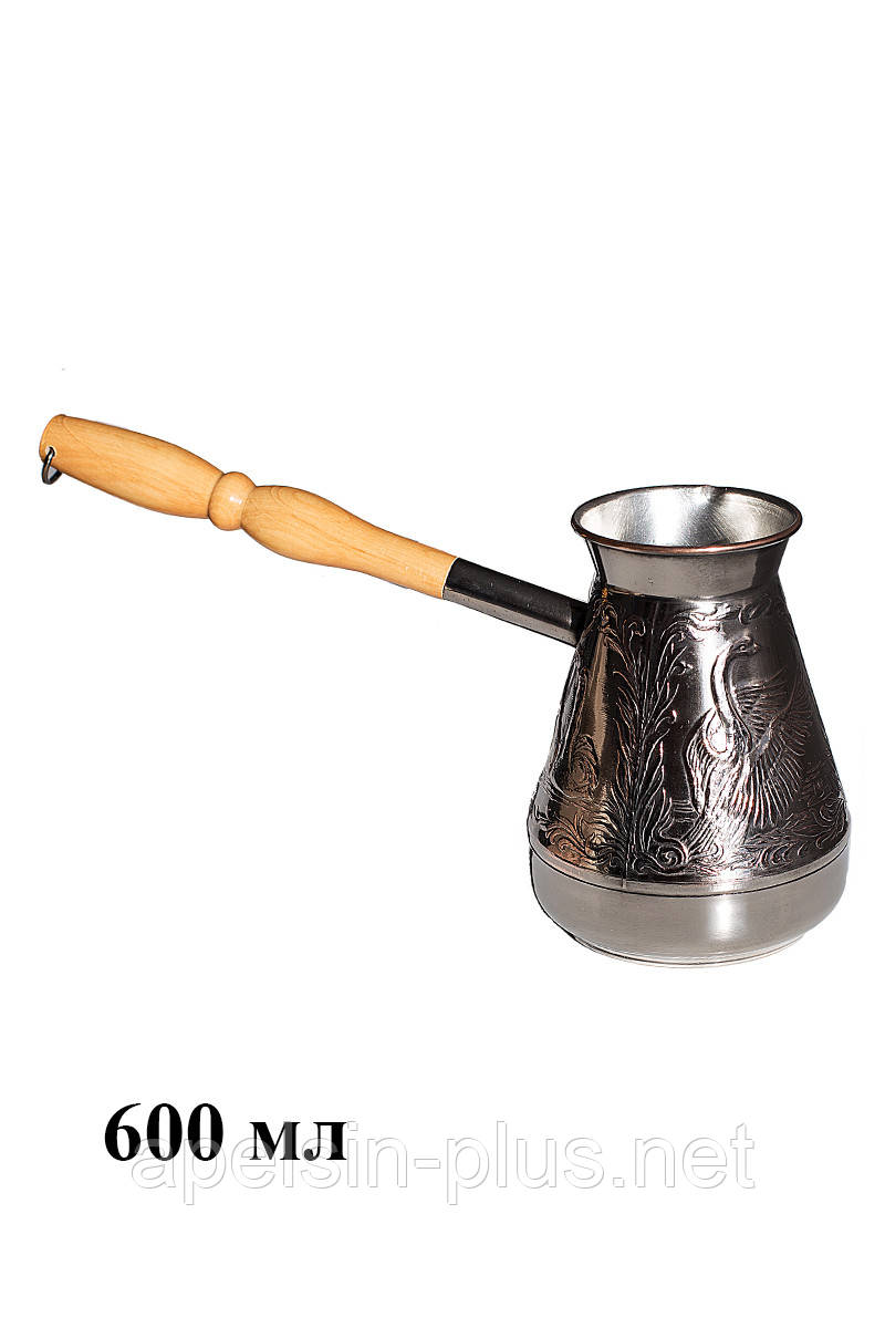 Мідна турка для кави 600 мл Слов'янський, фото 1