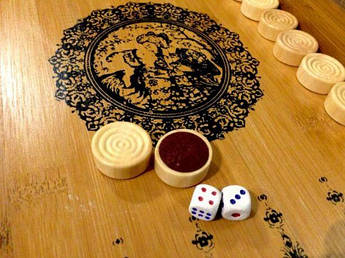 Нарди дерев'яні різьблені ручної роботи