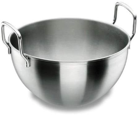 Миска з ручками конічна 40х21см/14.5 л з нержавіючої сталі Lacor, фото 1