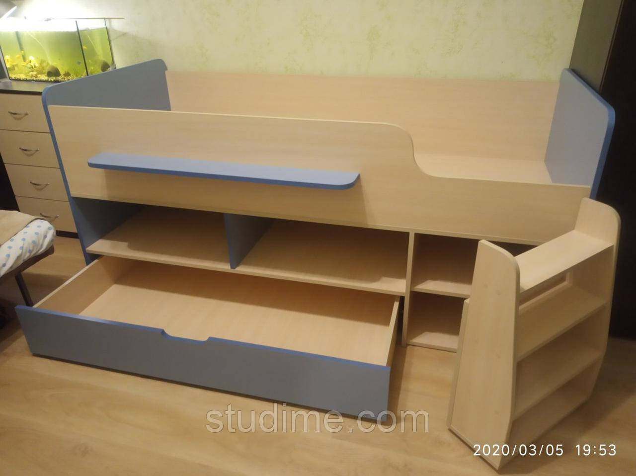 Дитяче ліжко з драбинкою Тімон 1800х800