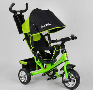 Триколісний велосипед Best Trike 6588 — 13-260 САЛАТОВИЙ сталева рама, колеса піна