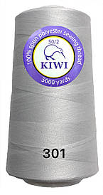 Нитки 50/2 Білі поліестерні 5000ярдов Kiwi