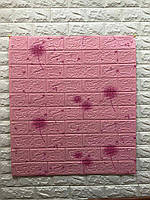 Самоклеющиеся обои Декоративная 3D панель ПВХ 1 шт. розовый кирпич одуваны (5 мм)