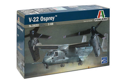 V-22 OSPREY. Збірна модель конвертоплана в масштабі 1/48. ITALERI 2622, фото 1