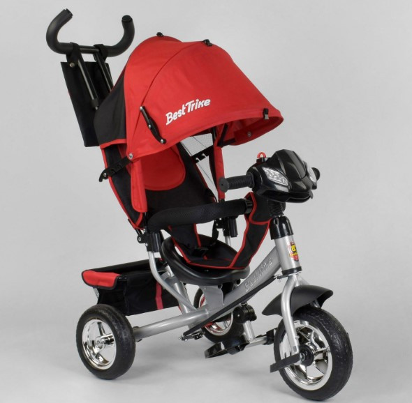 Велосипед Best Trike 6588 — 24-545 С ФАРЯКЕ світло та звуки КРАСНИЙ сталева рама, колеса піна