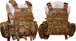 Жилет тактичний TAR Tactical Vest Multicam NIJ IV (ДСТУ 4 клас) 7,62х54R куля Б-32 4 пластини: передня з задня