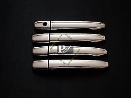 Накладки на ручки Mitsubishi ASX 2010-, нерж. сталь 4 шт. - Захисні накладки Мітсубісі АСХ