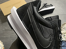 Чоловічі кросівки Sacai x Nike LD Waffle Black White BV0073-002, фото 6