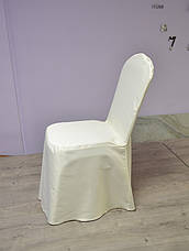 Чохол на стілець Трапеція з Щільної Тефлон тканини Шампань, фото 2