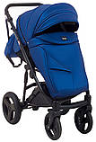 Дитяча коляска 2 в 1 Richmond Crystal синій перламутр 100% еко-шкіра, фото 6