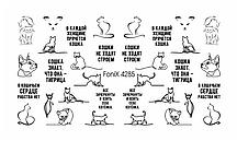 Слайдер-дизайн - FoniX 4285 - Написи, Тексти, Звірі, Кішки