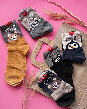 Шкарпетки жіночі мордочки Aura Via