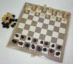 Настільна гра Шахи, шашки, нарди 35 см (3-в-1)
