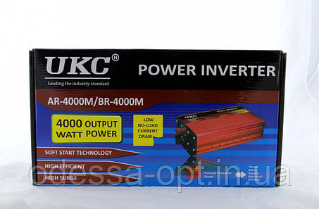 Перетворювач, інвертор UKC AR - AC/DC, 12/220v, 4000W, фото 3