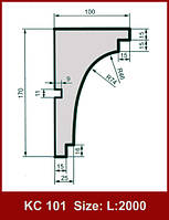 Фасадний карниз КС 101 Prestige decor