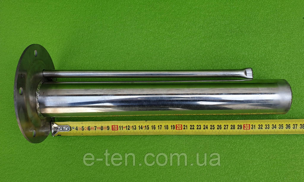 Фланець-колба (з нержавіючої сталі) Ø140мм /під СТЕАТИТОВИЙ тен 1500W для бойлерів Ferroli, NOVA / довжина L=330мм