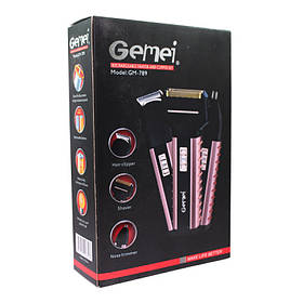 Машинка для стрижки волосся 3в1 GM 789, акумуляторна