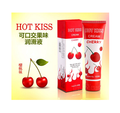 Змазка Hot Kiss вишнева оральна 100 ml оригінал 6949116700128