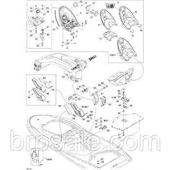 Засувка база Sea-Doo BRP Latch base
