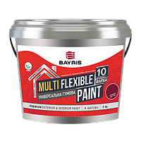 Фарба гумова БАЙРІС Multi Flexible Paint RAL8004 (Жовто-коричнева) 10кг