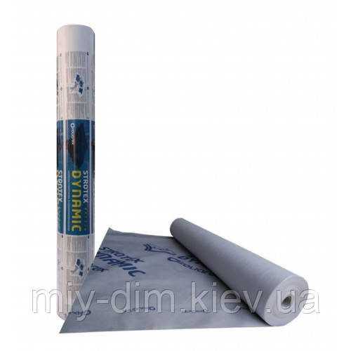 Гідроізоляційна мембрана Strotex Dynamic 1,5/50м 75м/п (135г/м2) Польща, фото 1