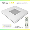 Світлодіодний світильник з пультом ДК LUMINARIA QUADRON 50 W S-470-WHITE, фото 9