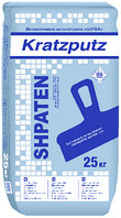 SHPATEN KRATZPUTZ штукатурка декоративна "ШУБА" на основі білого цементу. 1,5мм Для зовнішніх та внутрішніх