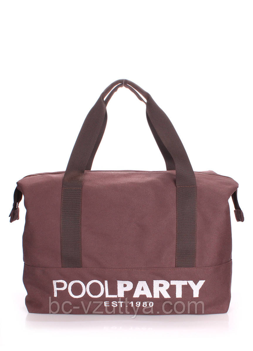 Текстильна сумка POOLPARTY Universal коричнева