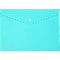 Папка-конверт на кнопці А4 Axent Pastelini 180мкм фактура глянець, м'ятна