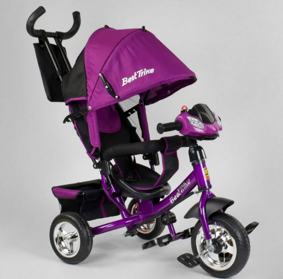 Велосипед Best Trike 6588 — 29-309 З Ферожимне світло та звуки ФІОЛЕТОВИЙ сталева рама, колеса піна