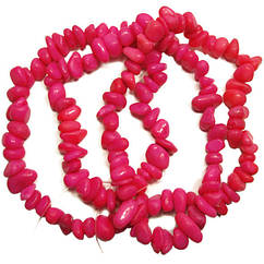 Намистини Відколи Великі Малинові, Розмір від 6 до 12 мм, Фурнітура на Біжутерію Прикраси