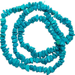 Намистини Відколи Великі Бірюзові, Розмір від 6 до 12 мм, Рукоділля, Фурнітура для Біжутерії Прикрас